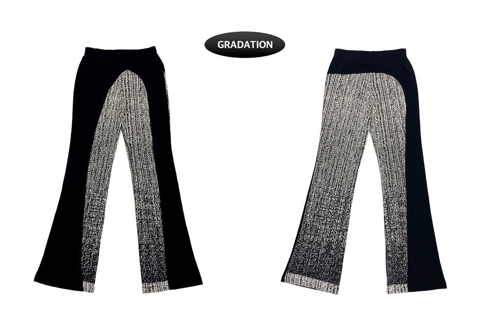 JACQUARD LOW RIZE BANDING PANTS_ SEMI BOOTS CUT