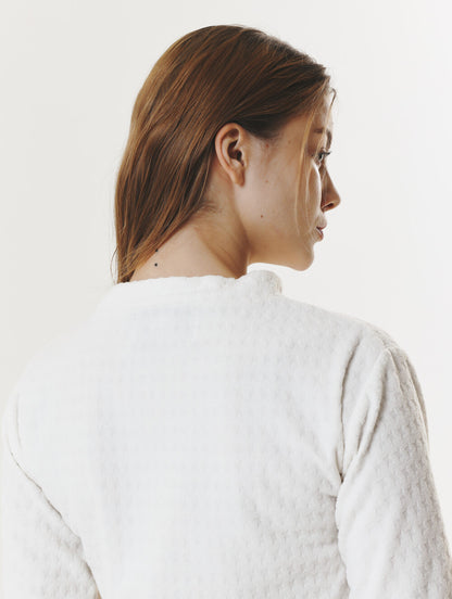 POLAR FLEECE LOGO CROP T-SHIRT