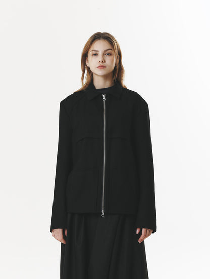 WOOL LIGHT JUMPER BLACK