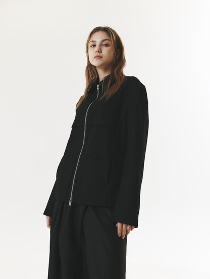 WOOL LIGHT JUMPER BLACK