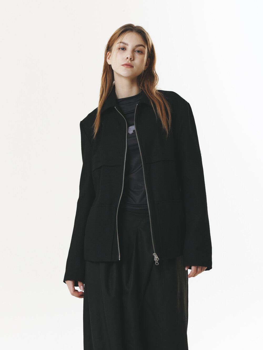 WOOL LIGHT JUMPER BLACK