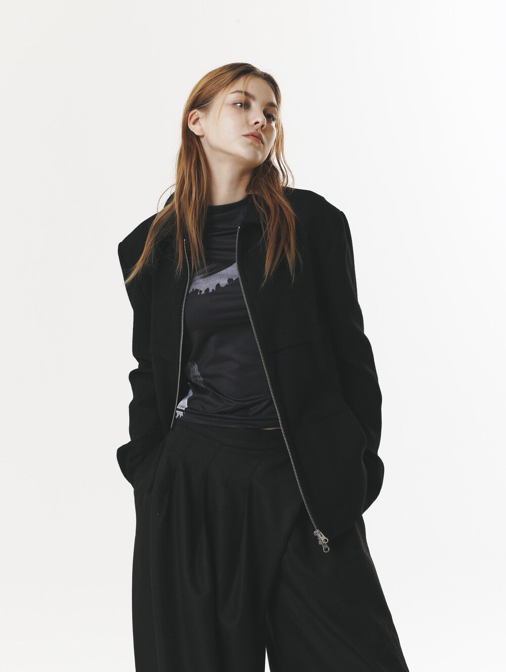WOOL LIGHT JUMPER BLACK