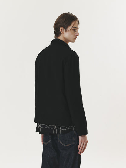 WOOL LIGHT JUMPER BLACK