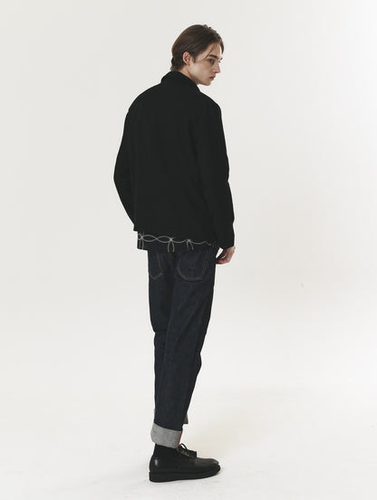 WOOL LIGHT JUMPER BLACK