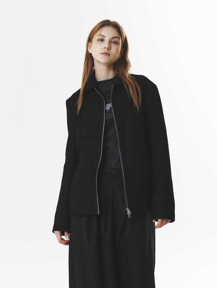 WOOL LIGHT JUMPER BLACK