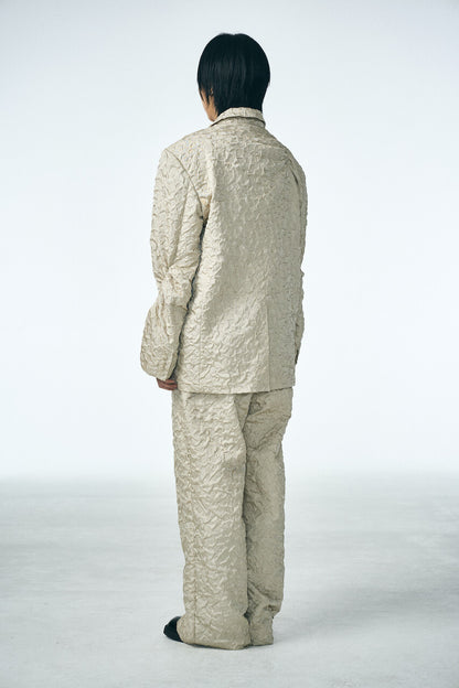 SHIRRING RAINDROP JACKET_BEIGE