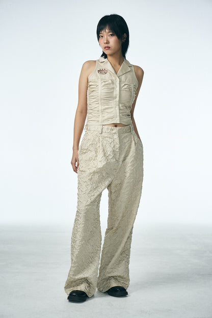 333 SHIRRING SLEEVELESS SHIRT_BE
