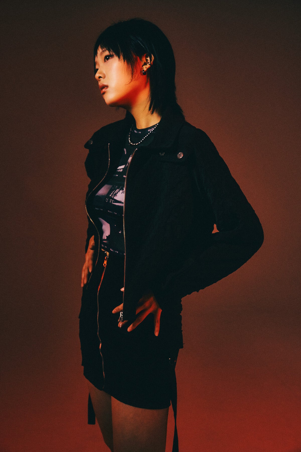 STAR POCKET SKIRT_BLACK