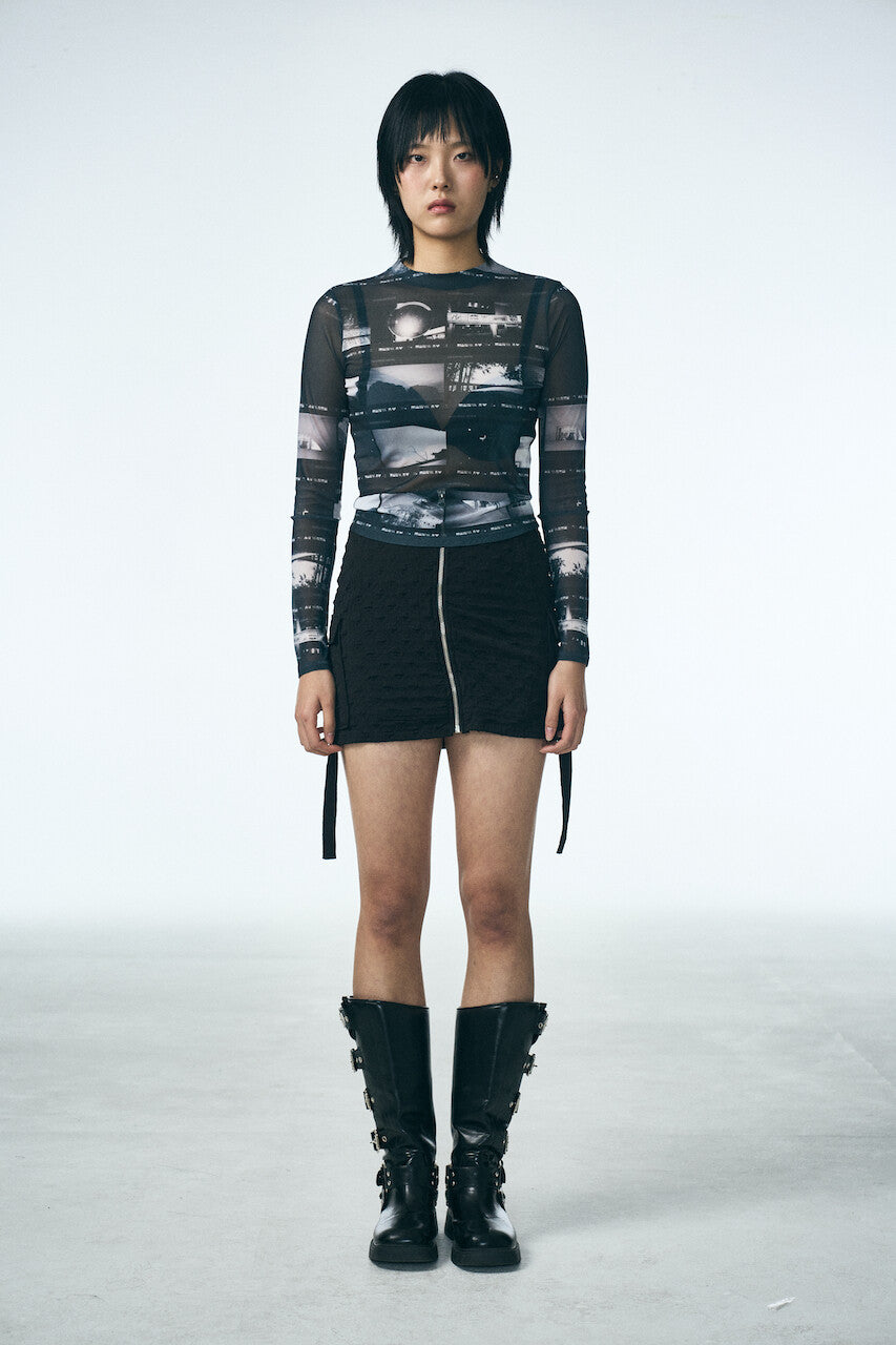 STAR POCKET SKIRT_BLACK