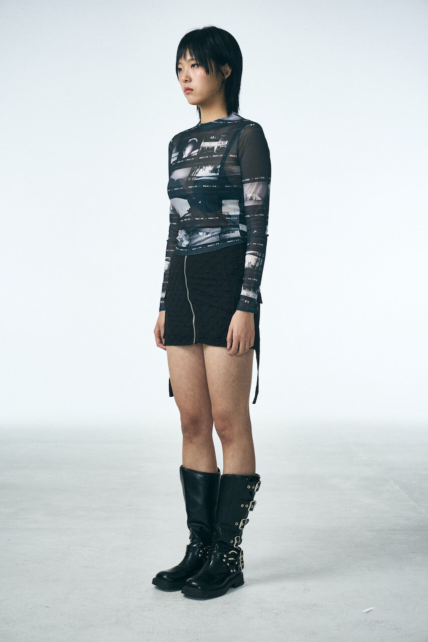 STAR POCKET SKIRT_BLACK