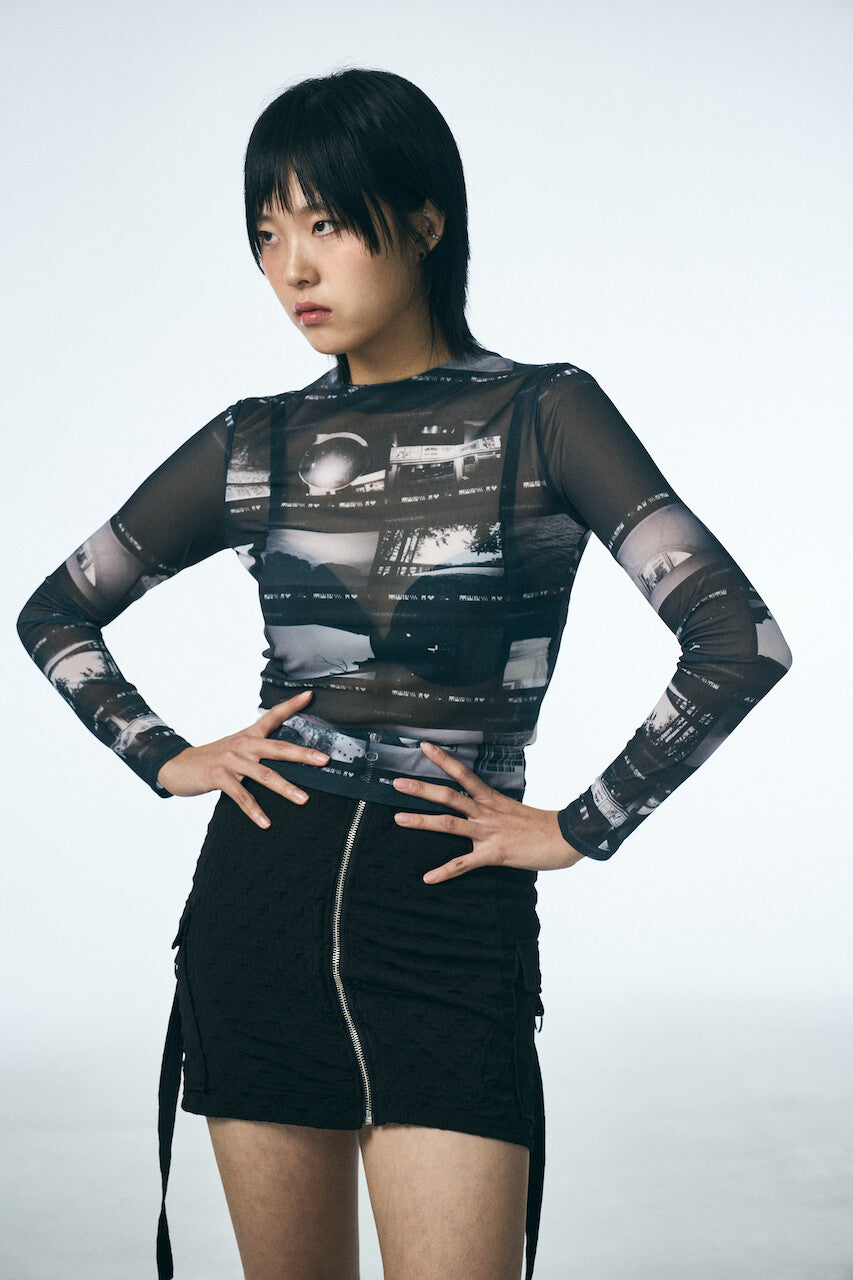STAR POCKET SKIRT_BLACK