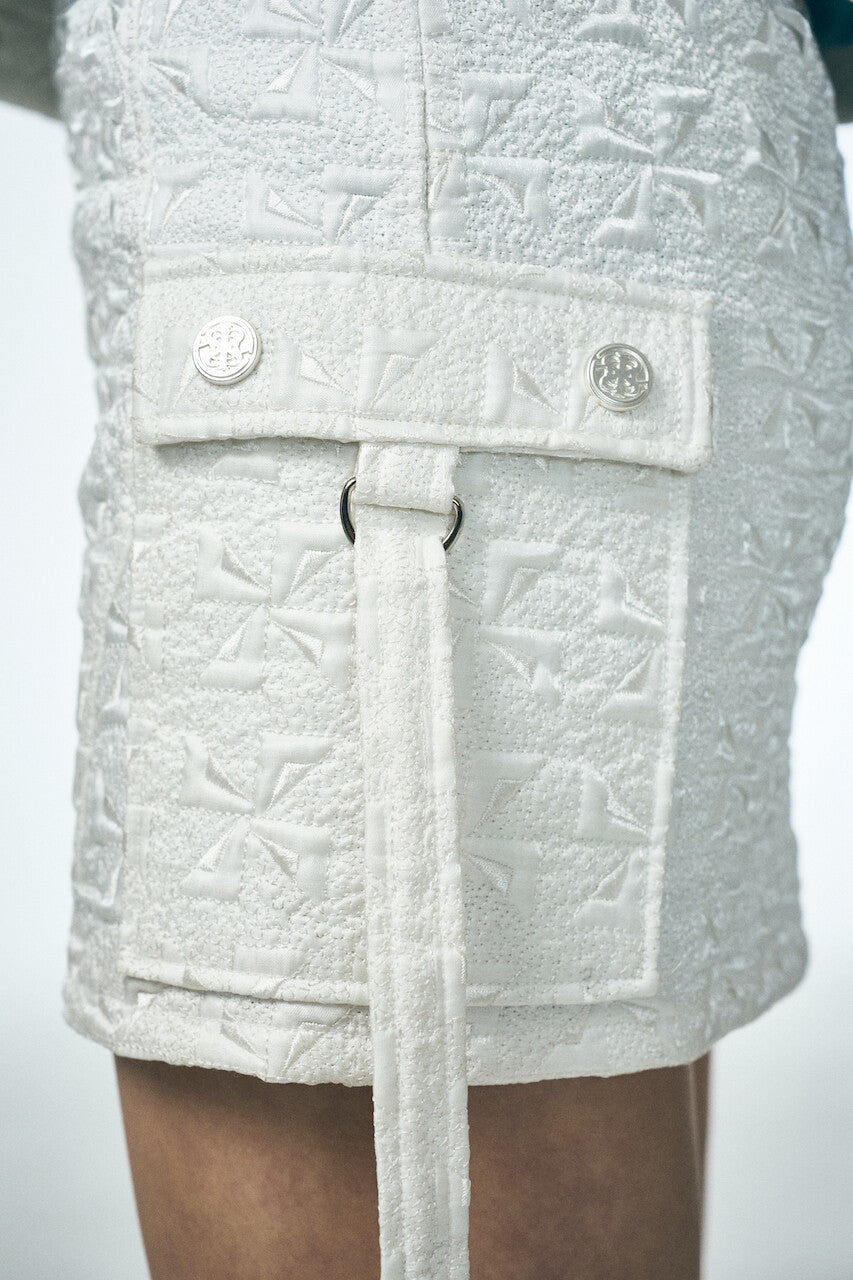 SNOW FLOWER POCKET SKIRT