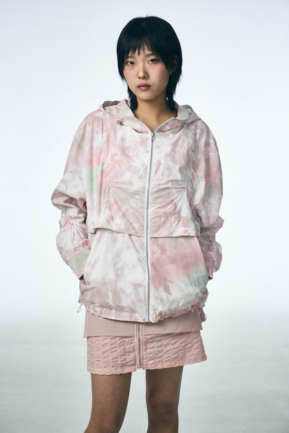 SHIRRING HOOD JUMPER_PINK