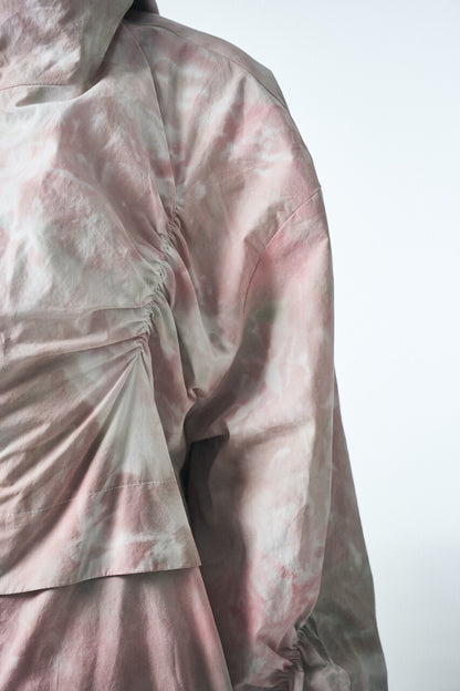 SHIRRING HOOD JUMPER_PINK