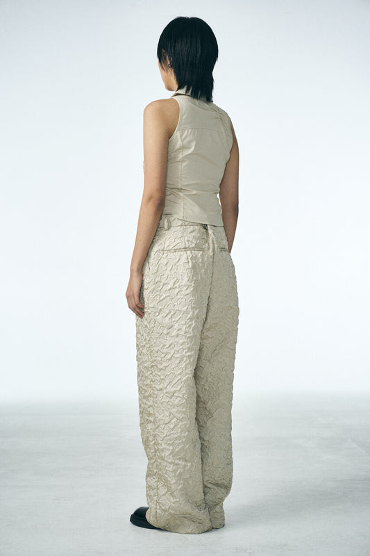 333 SHIRRING SLEEVELESS SHIRT_BE