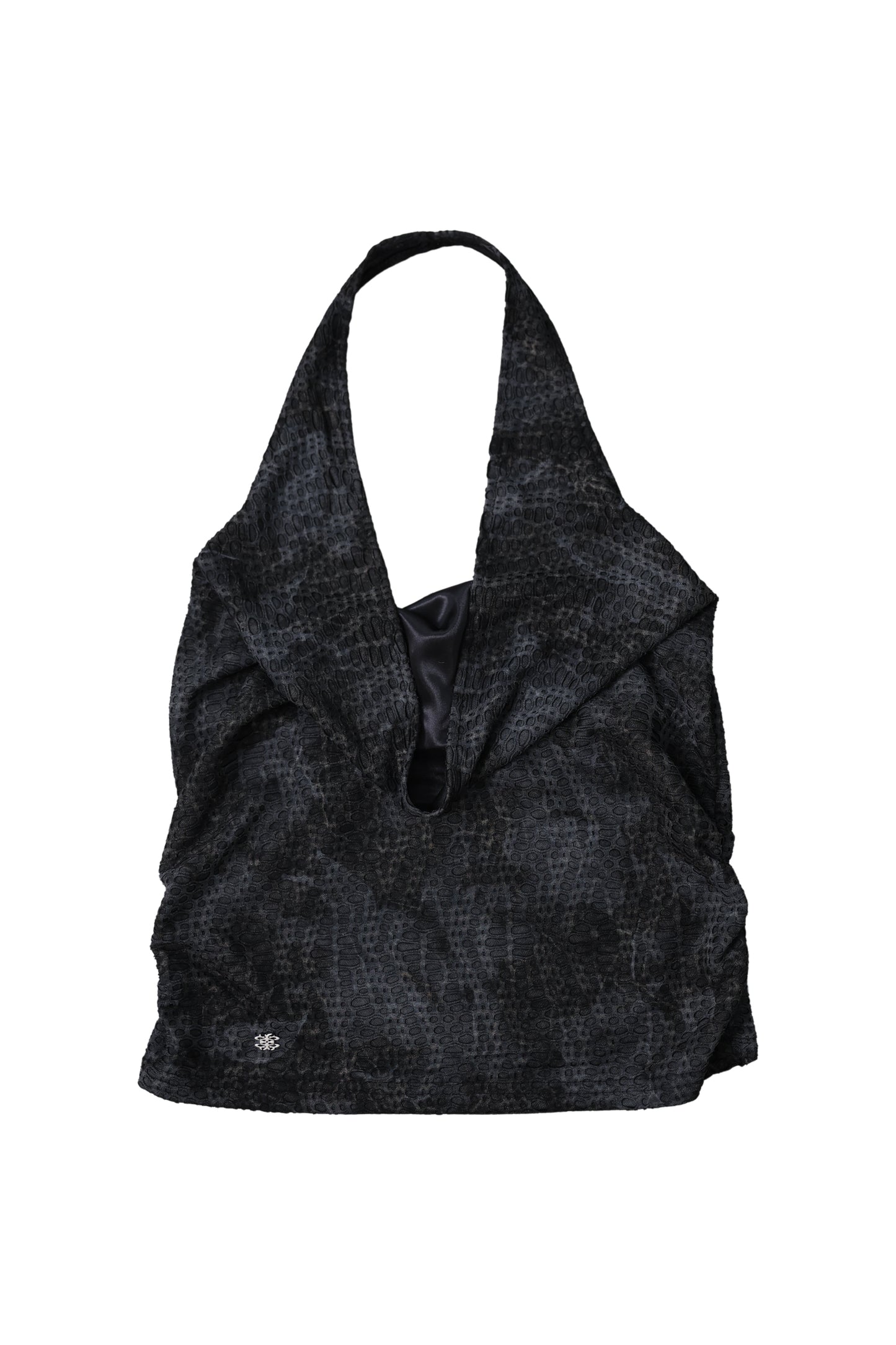 【MIAE ミエ】[ID] Distressed Halter Top & Bolero Set (Dark gray)