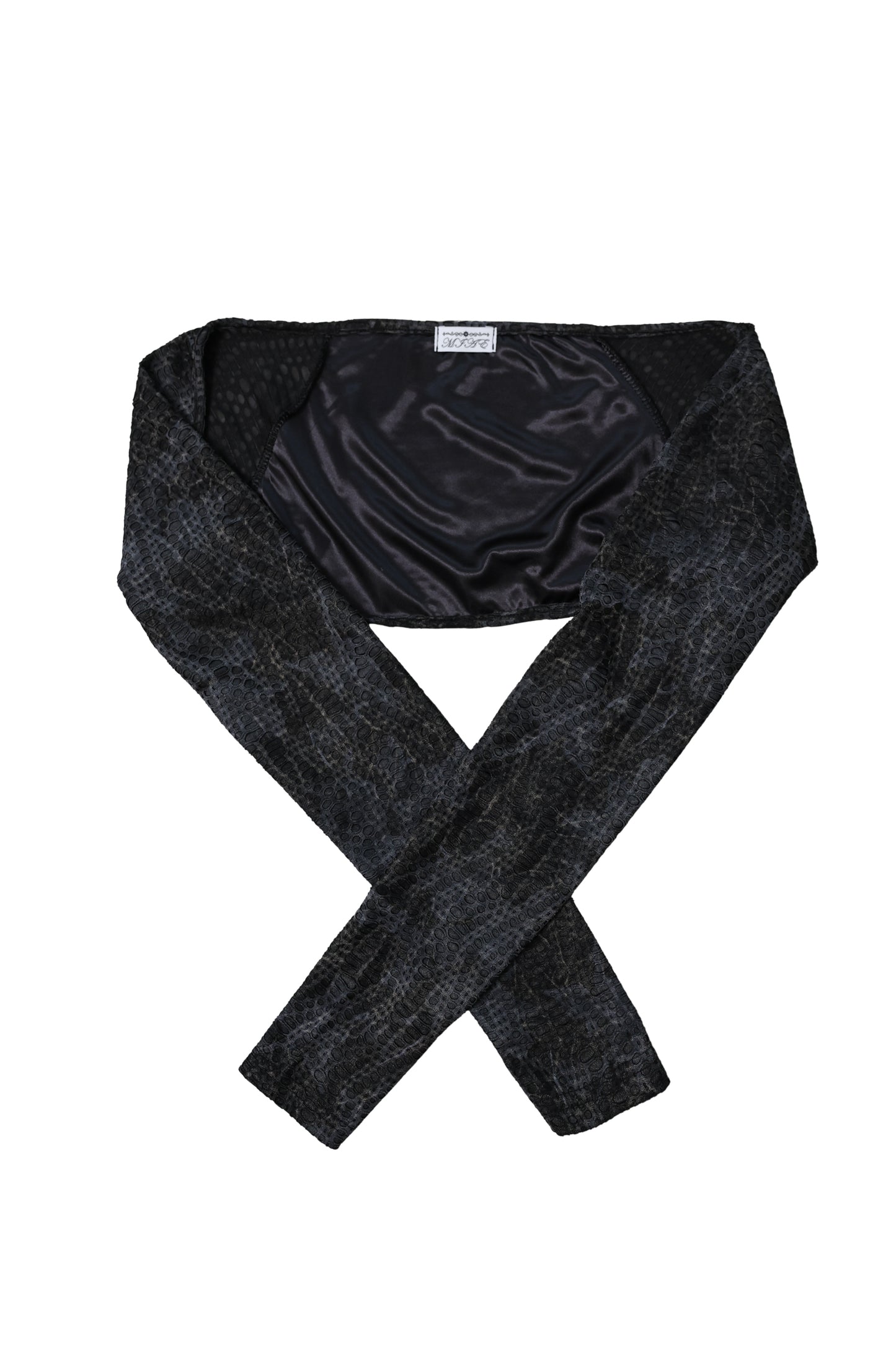 【MIAE ミエ】[ID] Distressed Halter Top & Bolero Set (Dark gray)