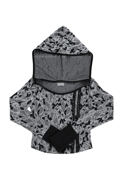 【MIAE ミエ】[2nd] [ID] Floral Jacquard Set-up (Top) (Gray)