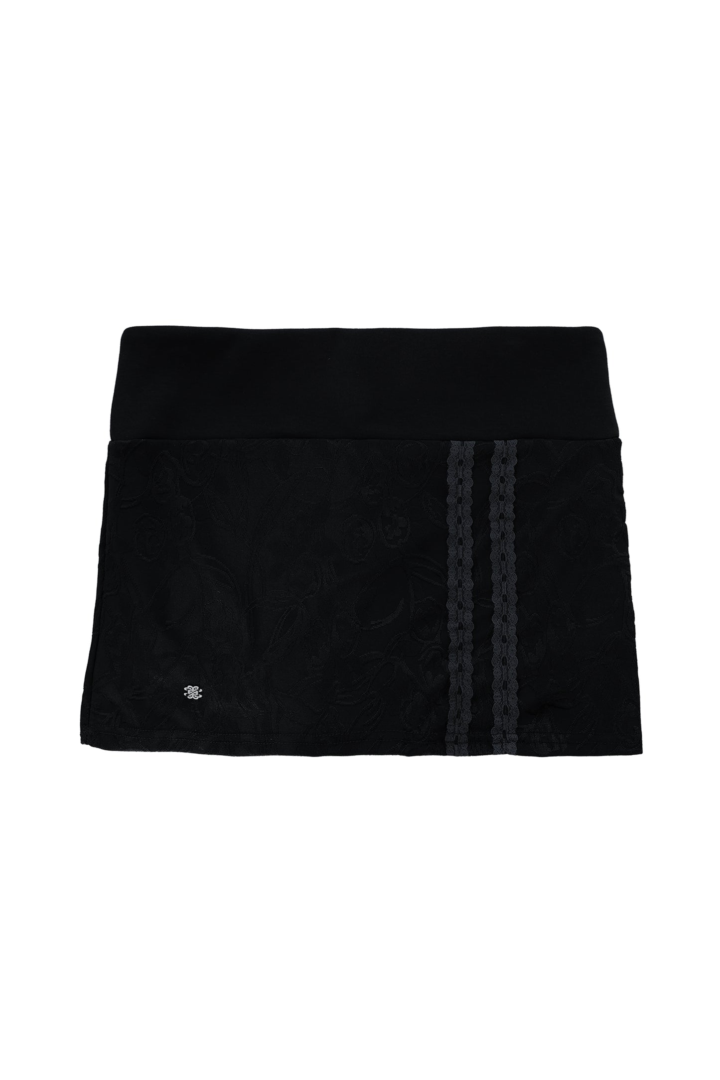 【MIAE ミエ】[2nd] [ID] Floral Jacquard Set-up (Skirt) (Black)