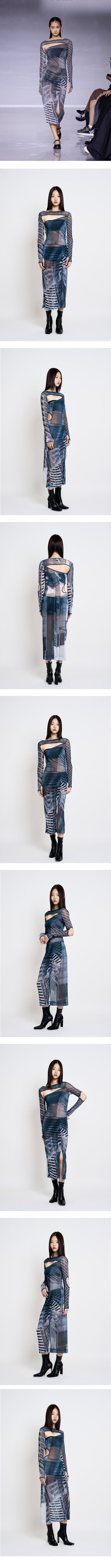Interstice Mesh Dress