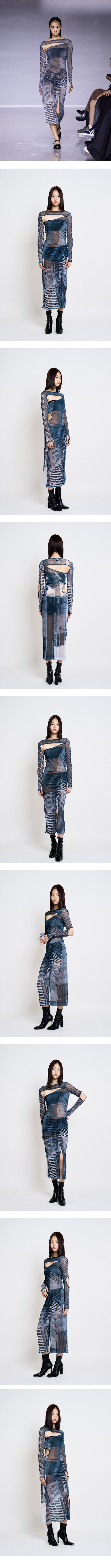 Interstice Mesh Dress