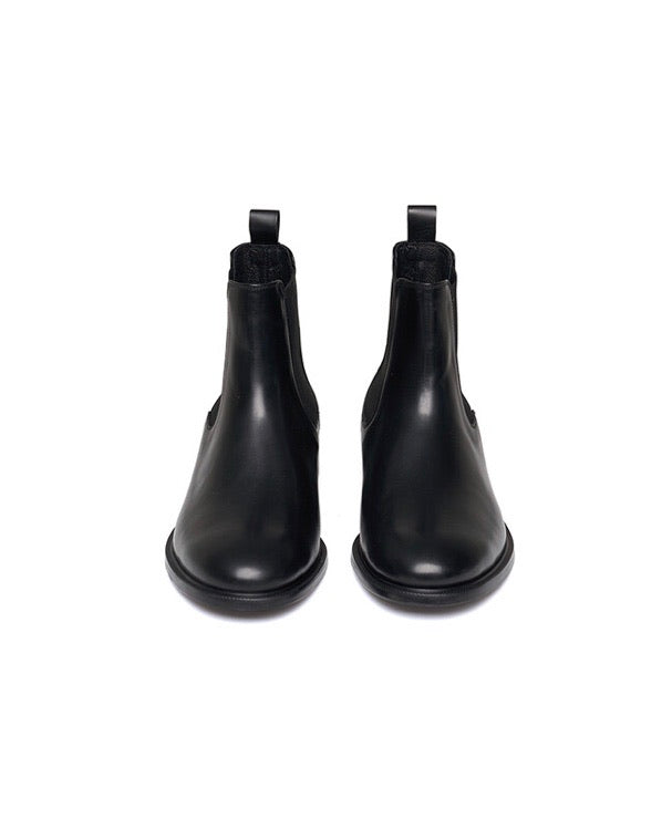 Cow Lather Side Gore Boots - MAGNOLIAONLINE