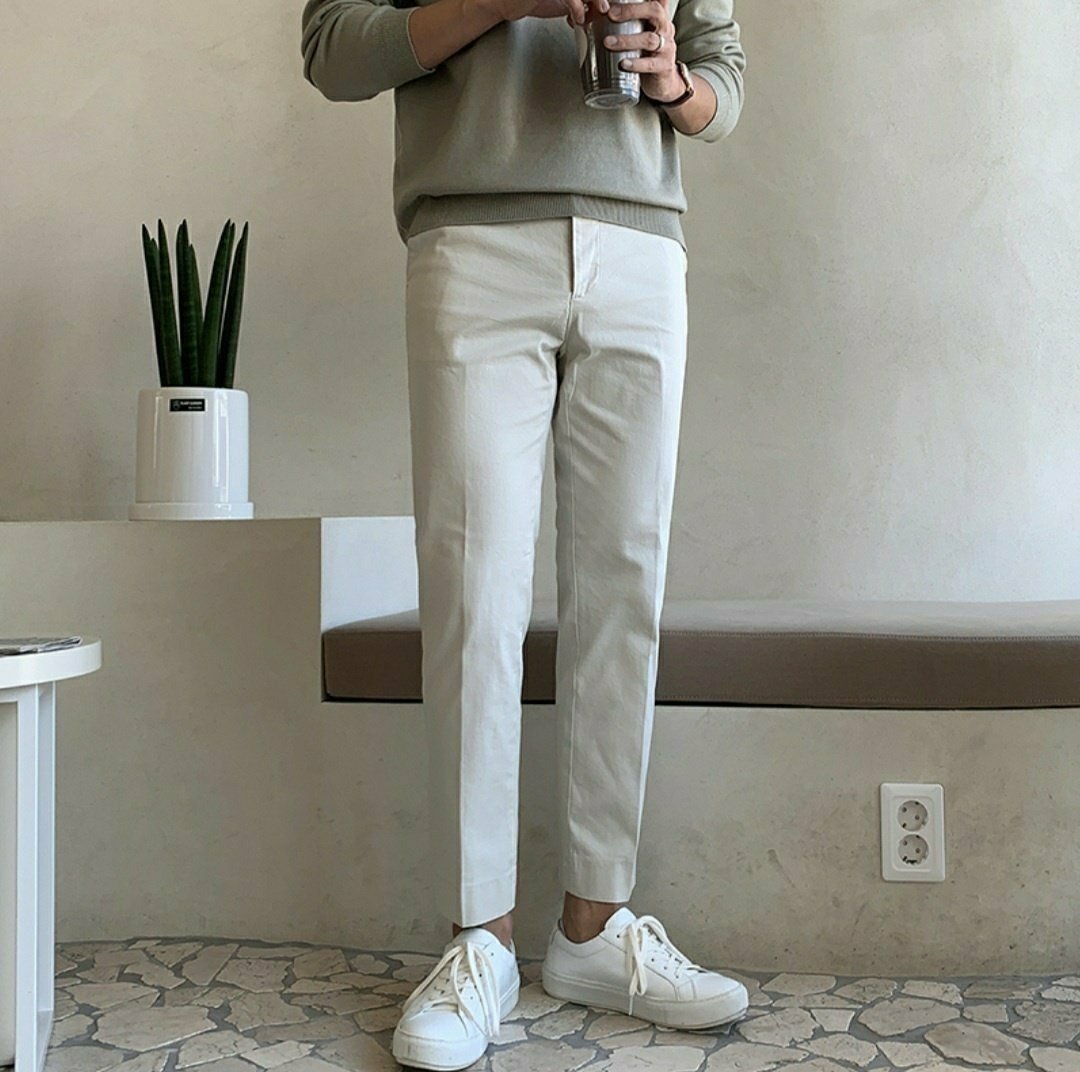 Row Washing Cotton Pants