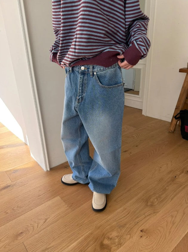 Snow Semi Wide Denim Pants