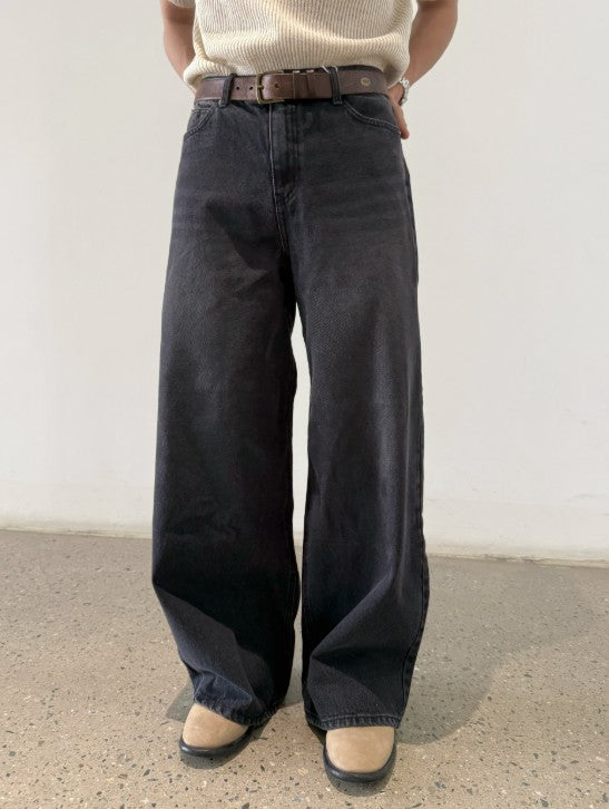 Cat Brush Wide Denim Pants