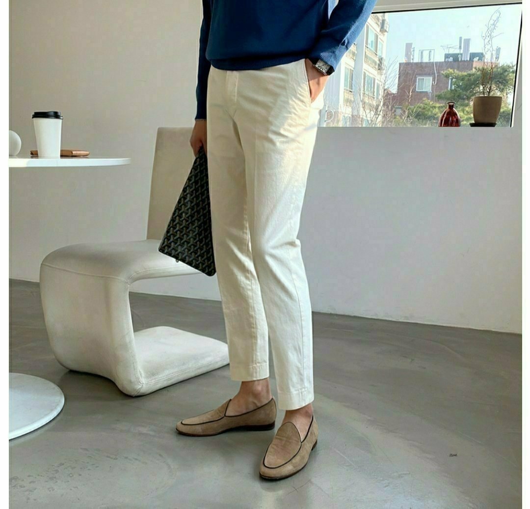 Row Washing Cotton Pants