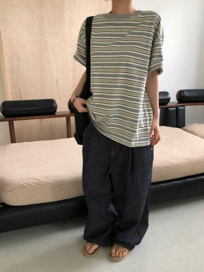 One Tuck Raw Denim Pants