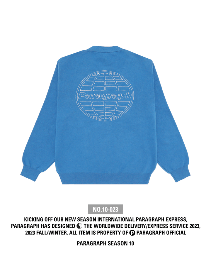 【パラグラフ PARAGRAPH  SEASON 10-023】STITCH CIRCLE LOGO CARDIGAN