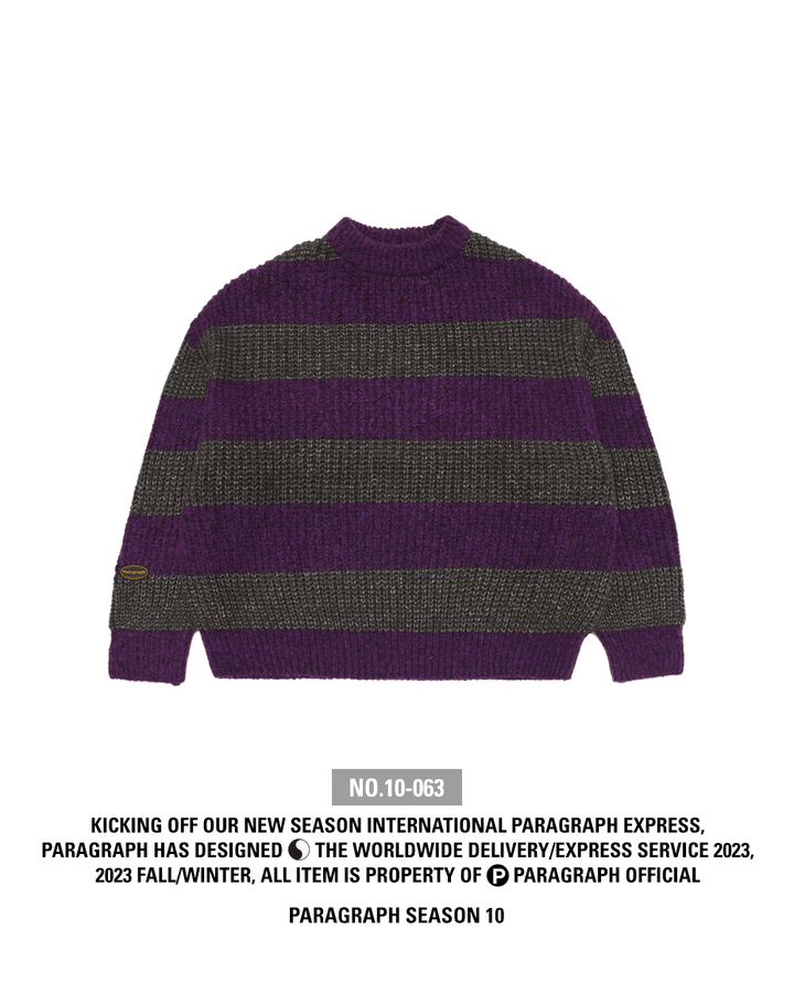[PARAGRAPH SEASON 10-063] BORDER KNIT