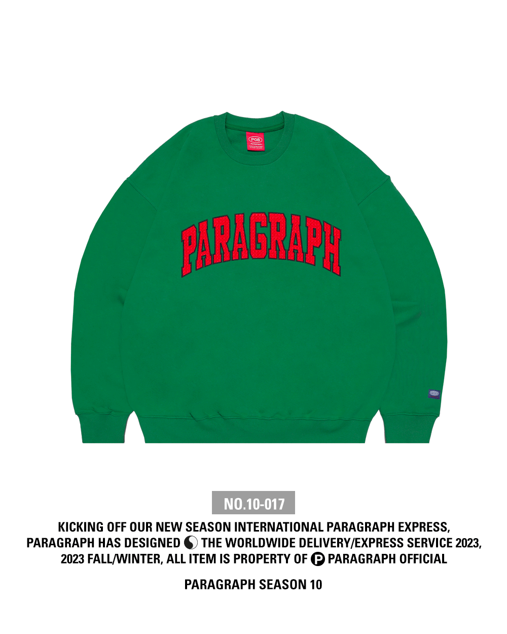 [Paragraph PARAGRAPH SEASON 10-017] GRID STITCH LOGO CREW