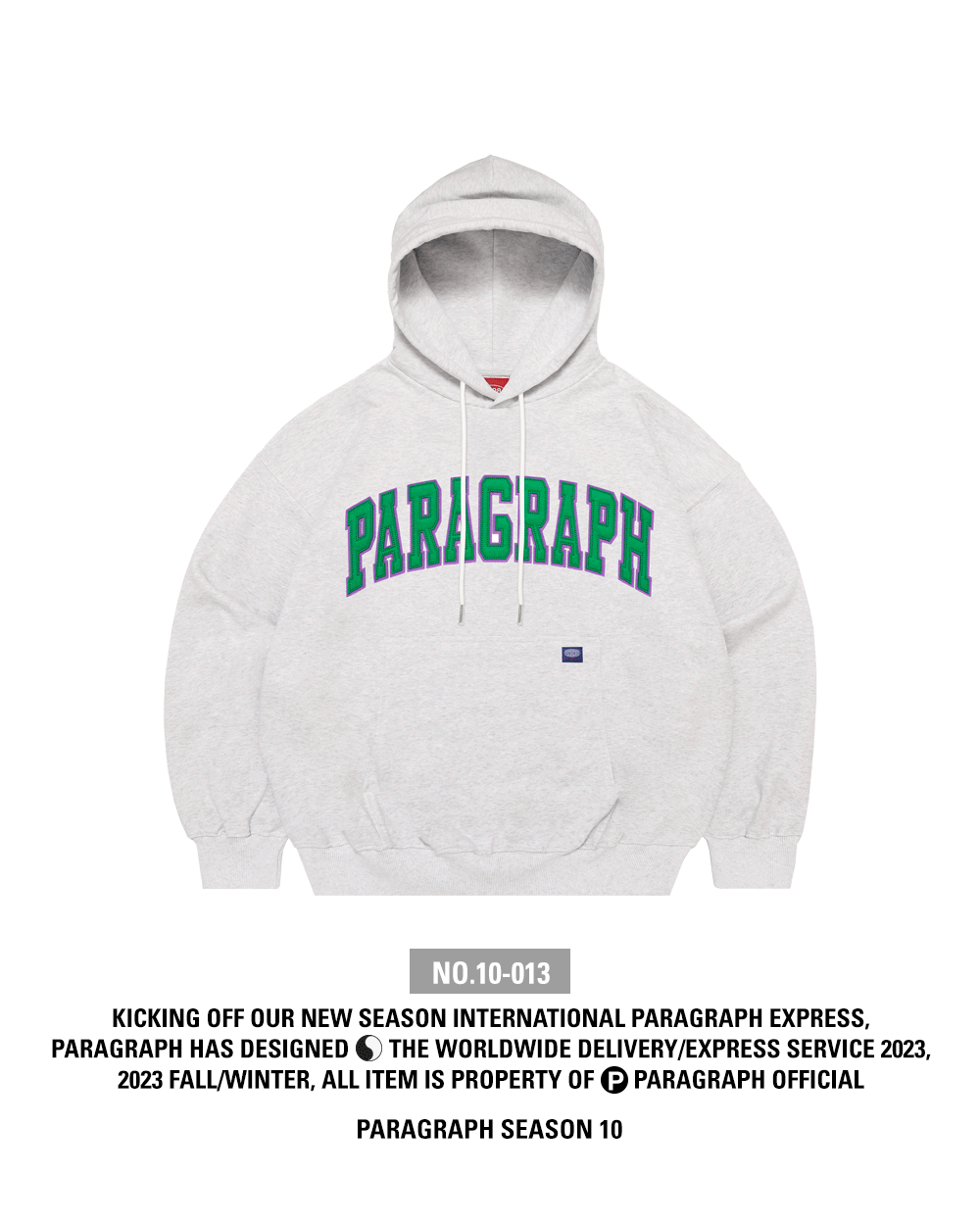 Paragraph PARAGRAPH SEASON 10-013] APPLIQUE LOGO HOODIE – WooStore