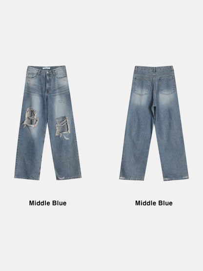 DESTROYED VINTAGE WIDE DENIM