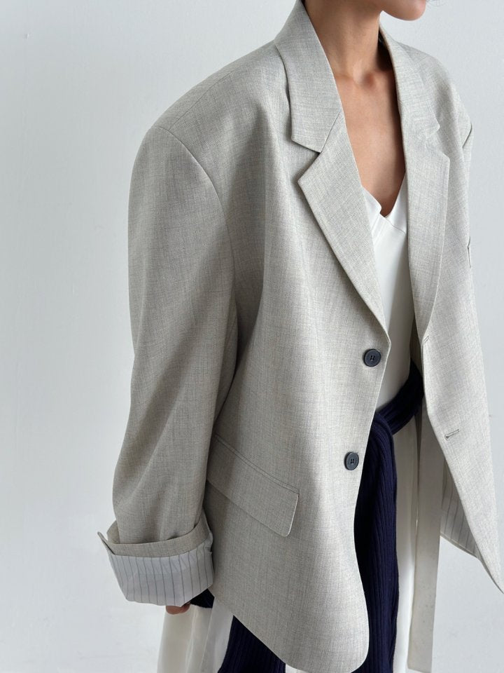 Pleat Cropped Jacket