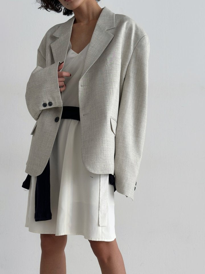 Pleat Cropped Jacket