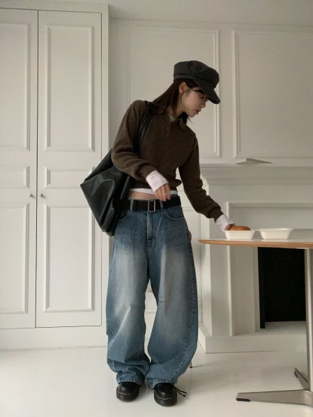 Hymer Curved Denim Jeans