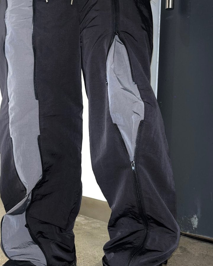 Zip-front Pants