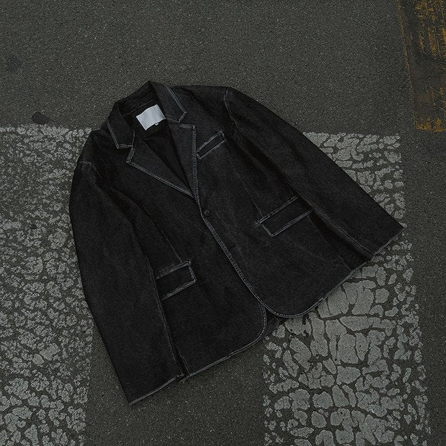 Move Vintage Leather Blazer detail