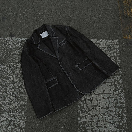 Move Vintage Leather Blazer detail