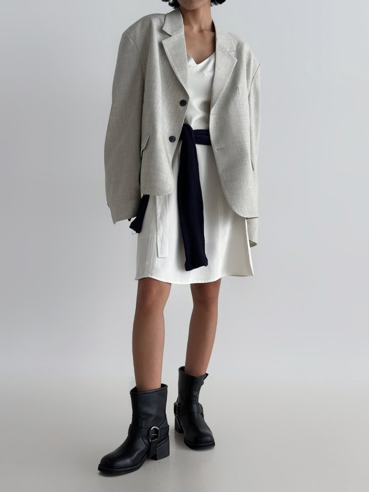 Pleat Cropped Jacket