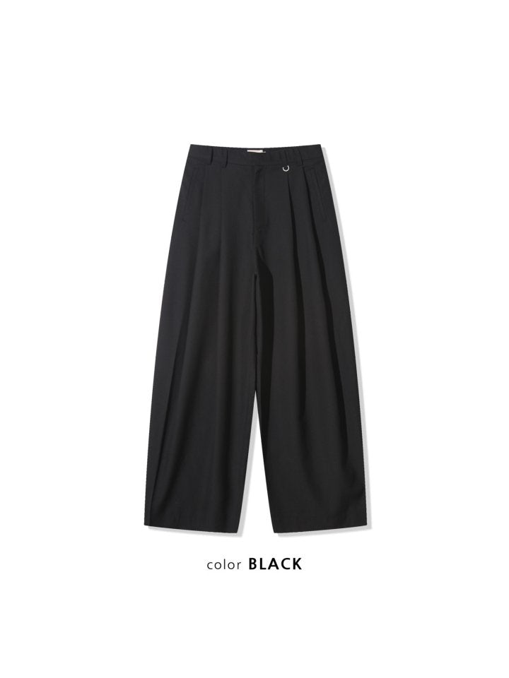 Two-Tuck Wide Slacks Pants – WooStore