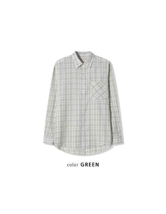 Sheer Over Check Shirts