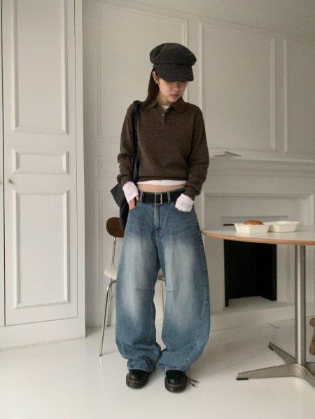 Hymer Curved Denim Jeans