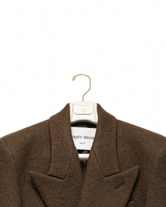 【PAPERMOON ペーパームーン】AW / LUX Alpaca Blend Wool Double Breasted Blazer