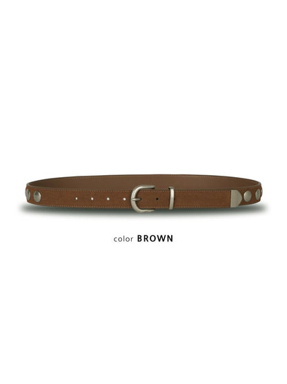 Noble Stud Leather Belt