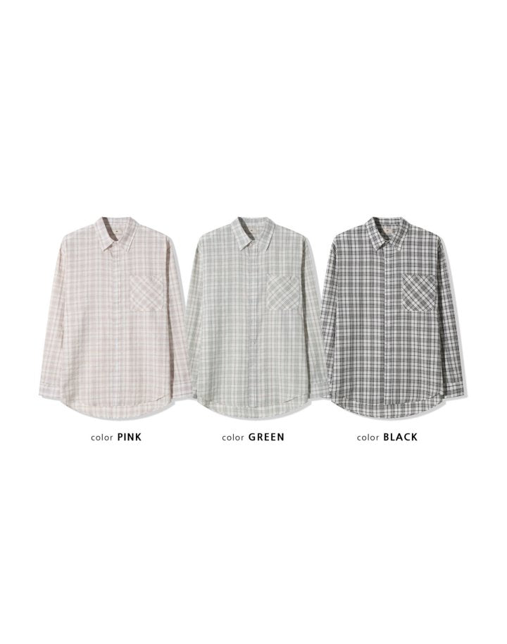 Sheer Over Check Shirts