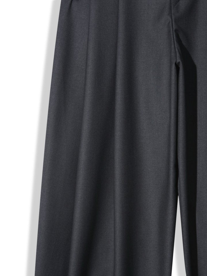 Two-Tuck Wide Slacks Pants – WooStore